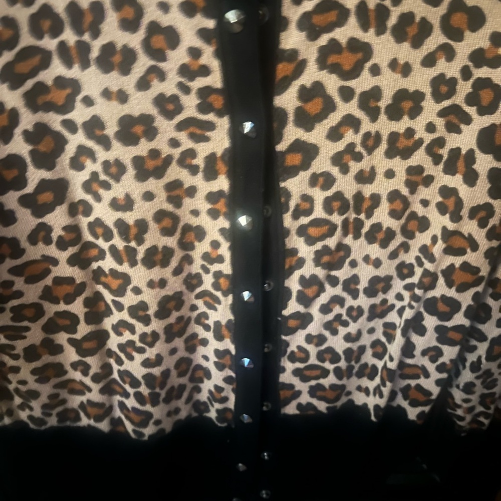 Premise brand animal print cardi
